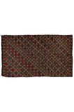 195x285 cm Çok Renkli Türünün Tek Örneği Eski Dekoratif El Dokuması Cicim Kilim. %100 Yün