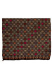 195x285 cm Çok Renkli Türünün Tek Örneği Eski Dekoratif El Dokuması Cicim Kilim. %100 Yün