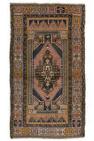 133x222 cm Kabile Stili ile Eşsiz Eski El Yapımı 20. Yüzyıl Ortasından Yün Halı