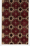 84x280 cm Kırmızı, Bej, Kahverengi ve Lacivert El Yapımı Eski Türk Yolluk Halısı
