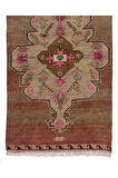 130x320 cm Benzersiz El Yapımı Eski Köy Yolluk Halı, Antre Hol Halı