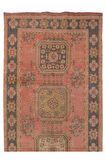130x352 cm Türkiye'den Otantik Koridor Halısı, 1960'lar El Yapımı Yolluk Halı
