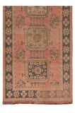 130x352 cm Türkiye'den Otantik Koridor Halısı, 1960'lar El Yapımı Yolluk Halı