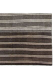 280x460 cm Büyük Ölçü El Dokuması Eski Çizgili Kilim, Düz Dokuma Kilim