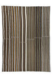 330x450 cm Büyük Boy Çizgi Desenli El Dokuması Eski Kilim