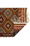 204x337 cm Geleneksel Eski El Dokuması Cicim Kilim. %100 Yün