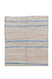 185x402 cm Rustik Eski El Dokuma Yolluk Kilim, Yumuşak Renklerde Düz Dokuma Kilim