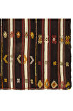 167x311 cm El Dokuma Eski Çizgi Desenli Kilim, Düz Dokuma Geleneksel Kilim