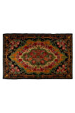 193x290 cm Türünün Tek Örneği Eski Duvar Askısı, Çiçekli Kilim, El Dokuma Moldova Kilimi, %100 Yün