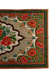 160x262 cm Türünün Tek Örneği Eski Duvar Askısı, Çiçekli Kilim, El Dokuma Moldova Kilimi, %100 Yün