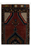 85x237 cm Benzersiz El Yapımı Eski Anadolu Kabile Yolluk Halısı, %100 Yün
