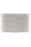186x242 cm El Dokuma Eski Kilim, Gri Tonlarda Düz Dokuma Kilim