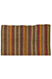 184x217 cm Eski Türk Kilimi, Çizgi Desenli Düz Dokuma Kilim
