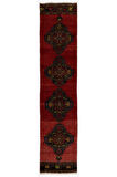 75x342 cm Koridor dekoru için el yapımı Eski Yolluk Halı, Antre Hol Halı