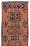 100x320 cm Koridor için bir çift el yapımı Anadolu yolluk halısı. Eski Koridor Halısı, %100 Yün