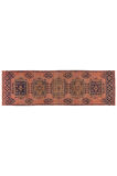 100x320 cm Koridor için bir çift el yapımı Anadolu yolluk halısı. Eski Koridor Halısı, %100 Yün
