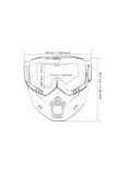 TEX710 JET MASKE BİSİKLET-MOTORSİKLET-KAYAK ÇOK AMAÇLI MASKE