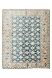 212x262 cm El Yapımı Halı, Otantik Çiçekli Eski Halı, Yün ve Pamuktan yapılmıştır