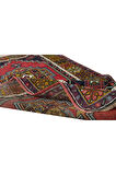 113x204 cm Eşsiz Eski Köy Halısı, Bohem Tarzında El Yapımı Tribal Halı