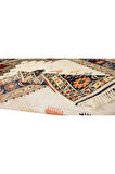 196x254 cm Geometrik Madalyon Desenli El Yapımı Anadolu Halısı, %100 Yün, Modern Halı