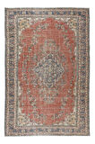 207x305 cm Oturma Odası Dekoru için Eski El Yapımı Halısı, Ev Dekoru Halı, Yün ve Pamuktan yapıldı