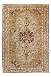 198x296 cm Madalyonlu Halı, El Dokuma Halı, %100 Yün, Eski El Düğümlü Halı