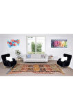181x353 cm Eski El Yapımı Kilim Yolluk, Düz Dokuma %100 Yün Koridor Kilimi. Antre Hol Kilim