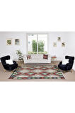 197x320 cm Eski El Dokuma Kilim, Düz Dokuma Kilim Halı. Oturma odası kilimi