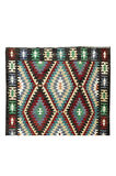 197x320 cm Eski El Dokuma Kilim, Düz Dokuma Kilim Halı. Oturma odası kilimi