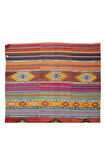 176x283 cm Eski El Dokuması Kilim, %100 Yünden Yapılmış Geometrik ve Çizgi Desenli Kilim Halı