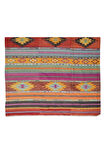 176x283 cm Eski El Dokuması Kilim, %100 Yünden Yapılmış Geometrik ve Çizgi Desenli Kilim Halı