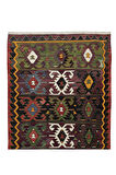160x350 cm Çok Renkli El Dokuması Eski Türk Kilimi