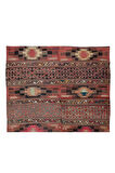 190x310 cm Eski El Dokuması Göçebelerden Orta Anadolu Kilim. Düz Dokuma. %100 Yün