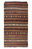 160x290 cm El Dokuması Yünden Yapılmış Kilim, Eski El Yapımı Türk Kilimi