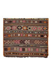 153x250 cm El Dokuması Eski Kilim. Düz Dokuma Tamamı Yün Kilim. Oturma Odası Kilimi