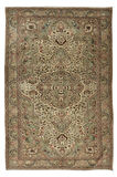 200x298 cm El Düğümlü Eski Orta Anadolu Halısı, Madalyon Desenli, Yünlü Halı