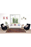 140x315 cm Türünün Tek Örneği Eski Dekoratif El Dokuması Cicim Kilim. %100 Yün