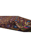 140x315 cm Türünün Tek Örneği Eski Dekoratif El Dokuması Cicim Kilim. %100 Yün
