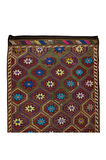 140x315 cm Türünün Tek Örneği Eski Dekoratif El Dokuması Cicim Kilim. %100 Yün