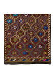140x315 cm Türünün Tek Örneği Eski Dekoratif El Dokuması Cicim Kilim. %100 Yün