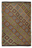 208x305 cm Otantik Eski Dekoratif El Dokuması Cicim Kilim. %100 Yün