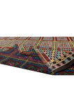 208x305 cm Otantik Eski Dekoratif El Dokuması Cicim Kilim. %100 Yün