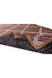 183x372 cm Eski Dekoratif El Dokuması Cicim Kilim. %100 Yün