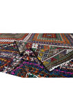 200x325 cm Otantik Eski Dekoratif El Dokuması Cicim Kilim. %100 Yün