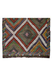 200x325 cm Otantik Eski Dekoratif El Dokuması Cicim Kilim. %100 Yün