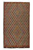 162x283 cm Eski Dekoratif El Dokuması Cicim Kilim. %100 Yün. Jijim Kilim