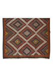 186x305 cm 1970'lerde Yapılmış Eski Dekoratif El Dokuması Cicim Kilim. %100 Yün