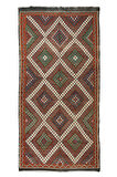 165x327 cm Benzersiz Eski Dekoratif El Dokuması Cicim Kilim. %100 Yün. Jajim Kilim