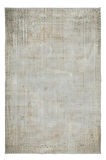 204x308 cm Güneş Solmuş Eski Halı, Bej El Yapımı Türk Halısı