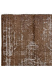 178x264 cm Kahverengi Oturma Odası Halısı, Yenilenmiş Türk Halısı, El Düğümlü Alan Halısı